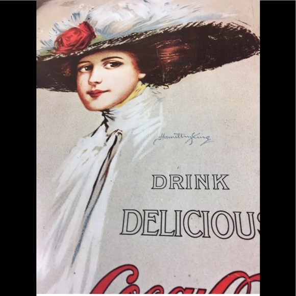 Coca Cola Other - Coca-Cola Serving Tray Hamilton King,1909 Girl